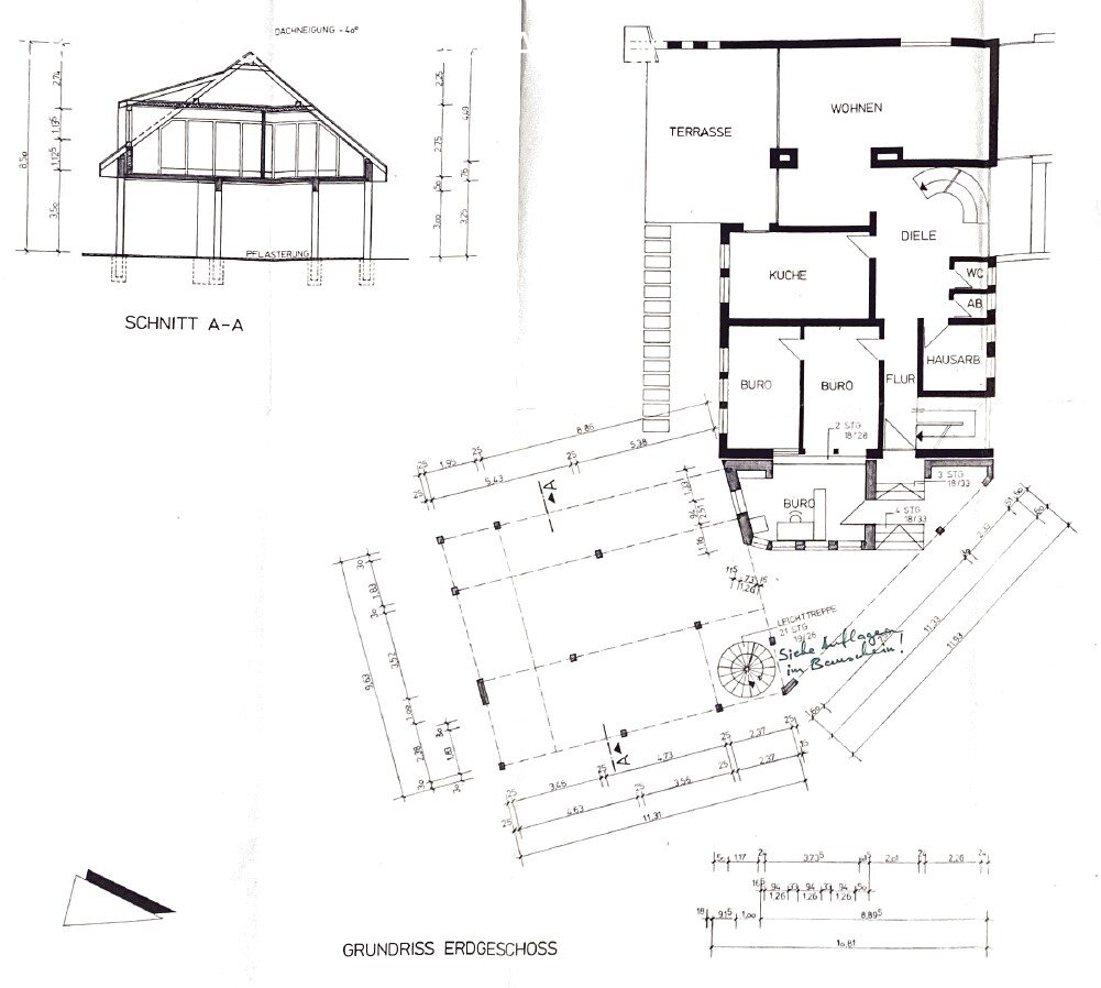 Grundriss EG Haupthaus