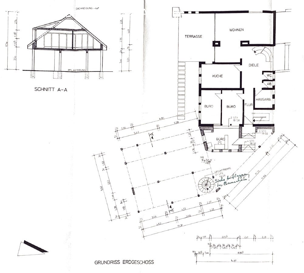 Grundriss EG Haupthaus