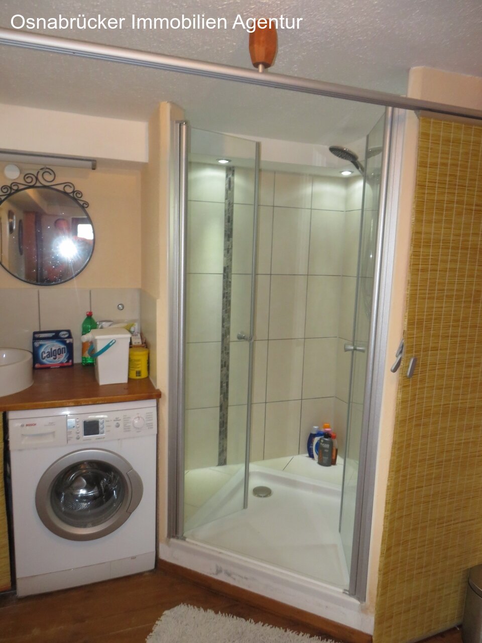 Dusche im Saunaraum